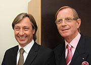 Dr. med Peter Caspari, Prof. Dr. Dr. Edgar Biemer (©Foto: Martin Schmitz)